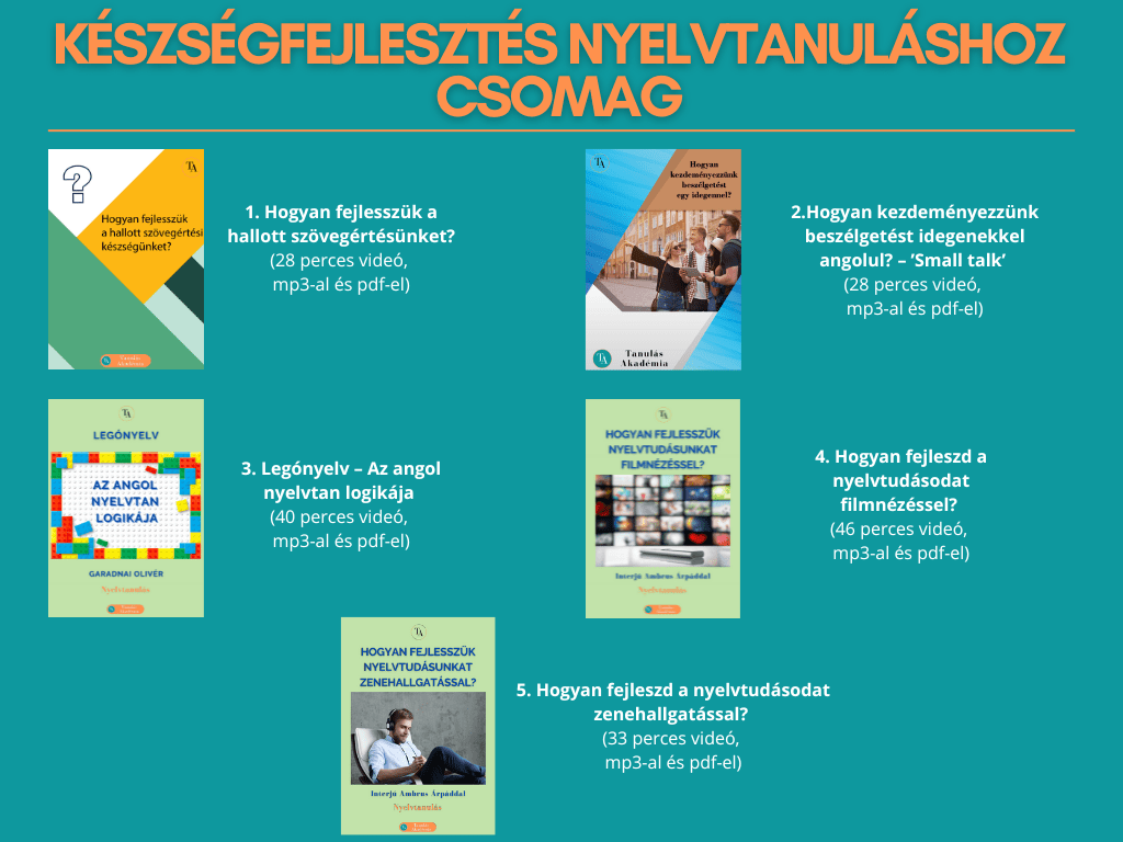 KÉSZSÉGFEJLESZTÉS NYELVTANULÁSHOZ CSOMAG
