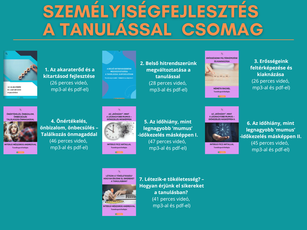 SZEMÉLYISÉGFEJLESZTÉS A TANULÁSSAL CSOMAG